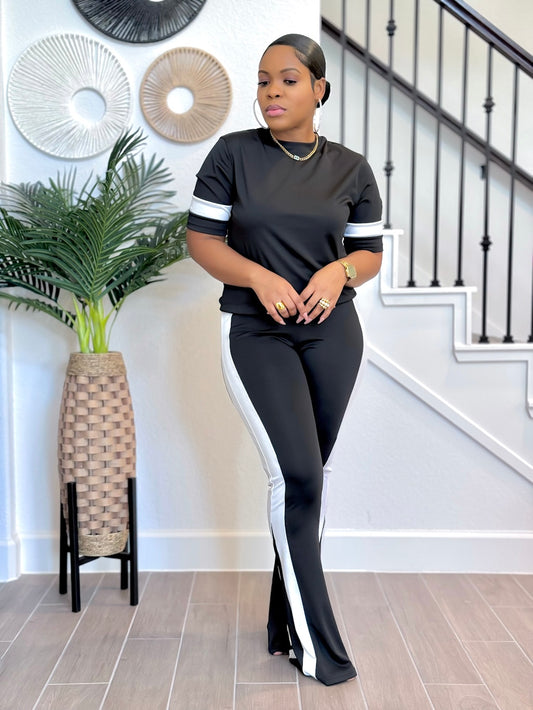 Bell foot pants  set