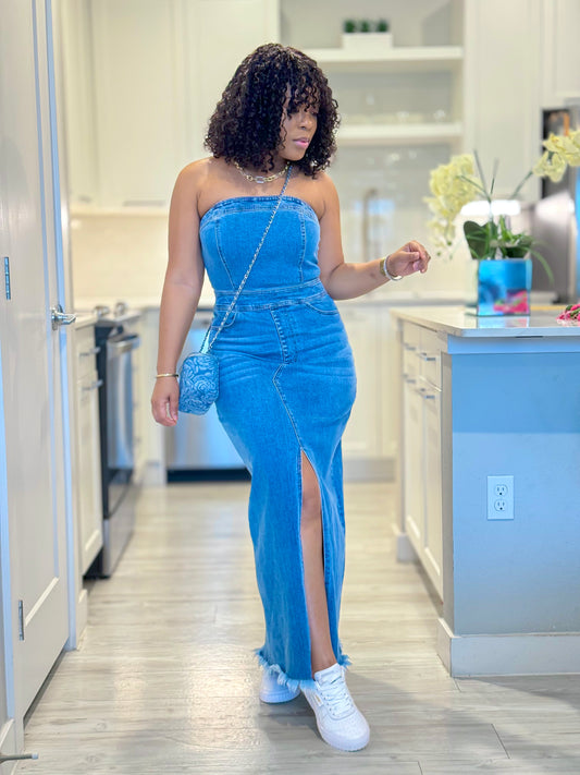 THE RIGHT ONE DENIM DRESS
