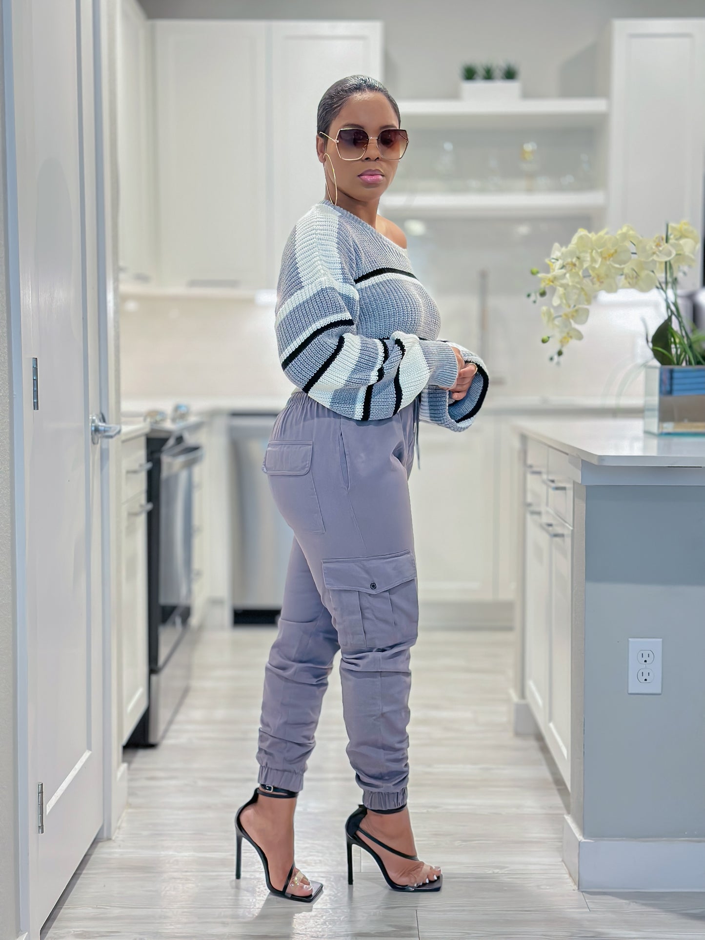 Hight Waisted Cargo jogger