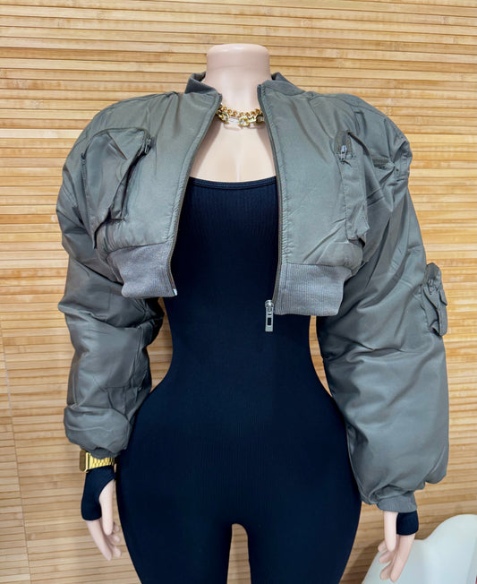 PUFFER CROP COAT