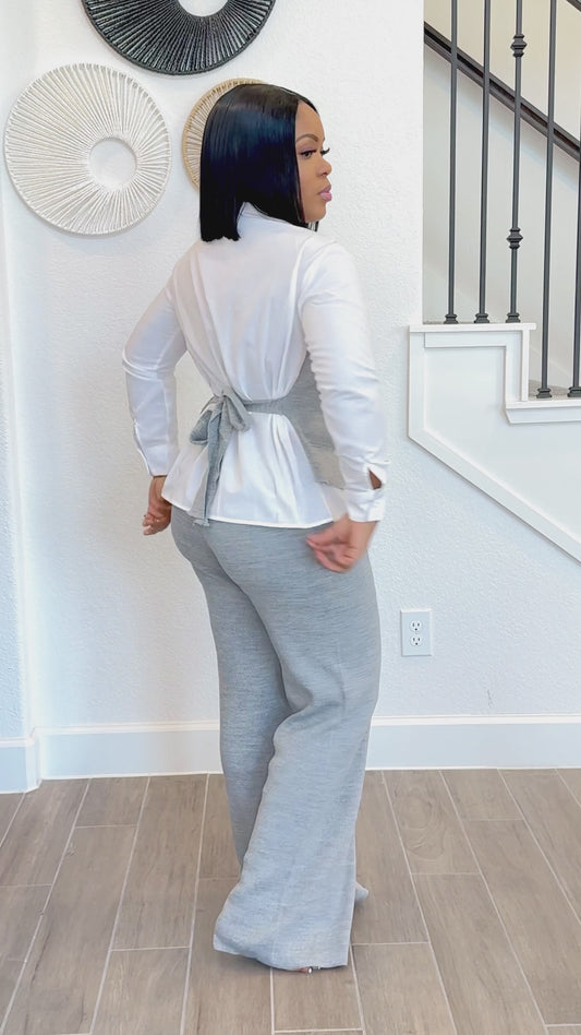 Modern Mix Pants Set