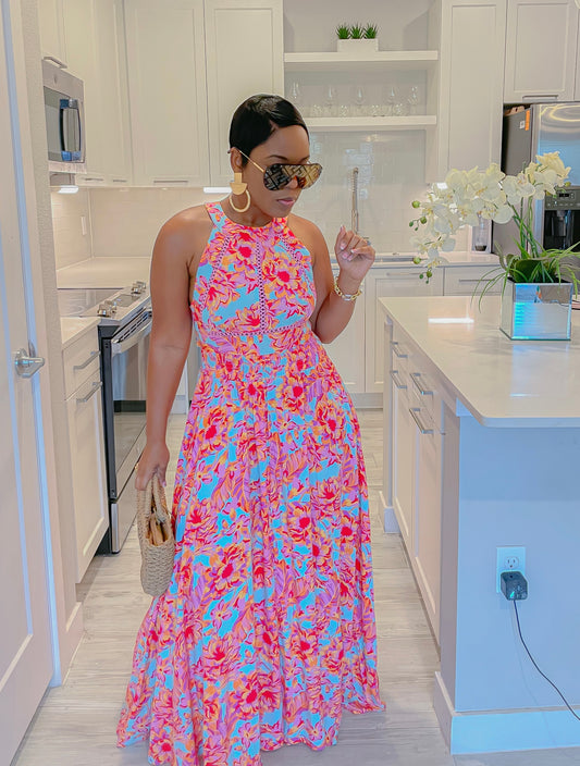 SPRING FLOWING MAXI DRESS