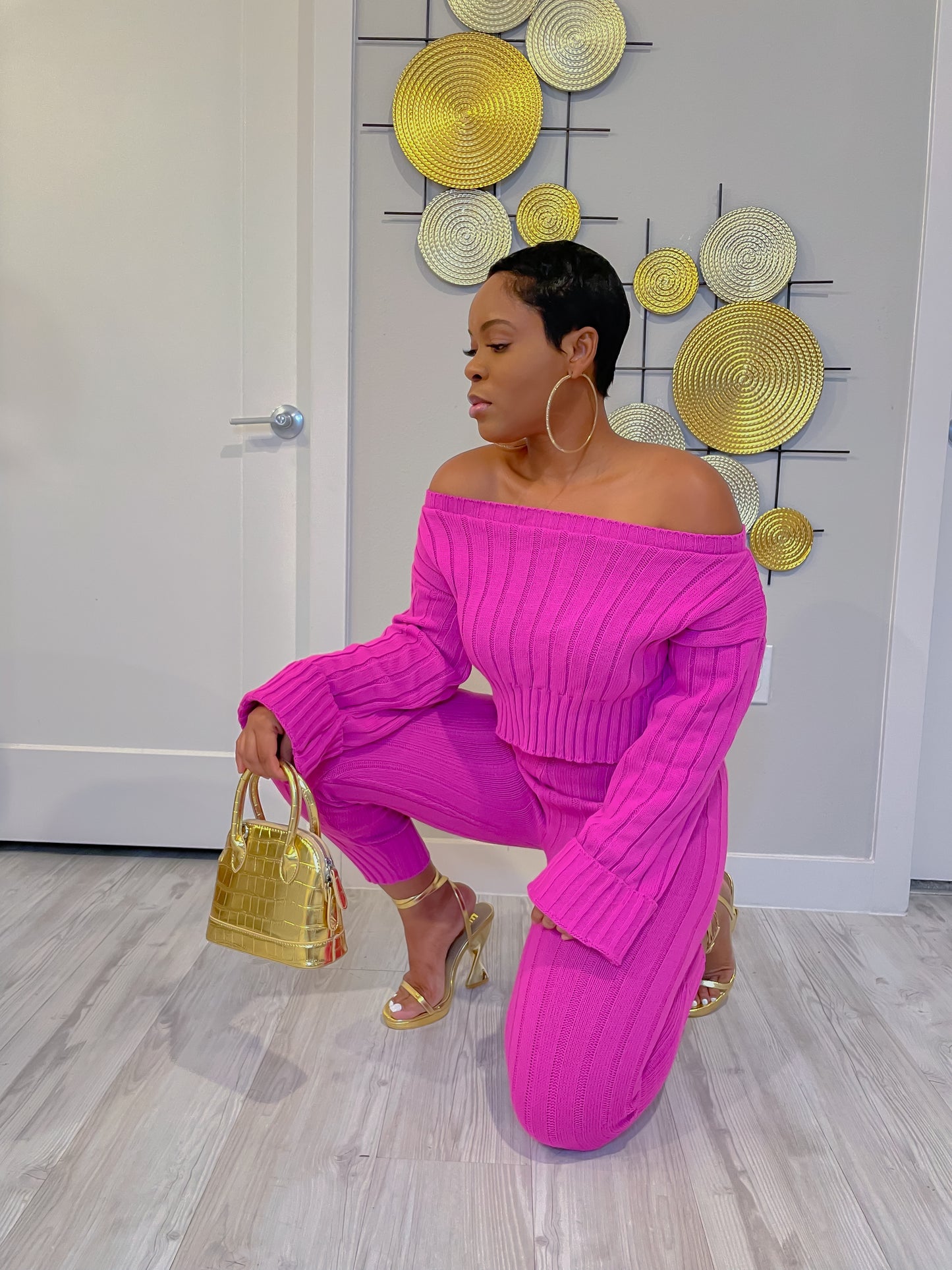 GET INTO IT FALL SET (Fuchsia)