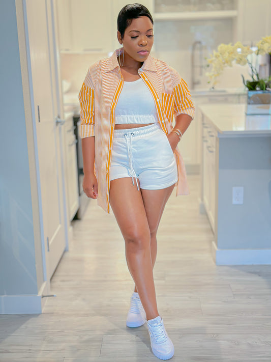 CHILL AND VIBE SHORTS SET