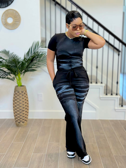 Shades  of gray pants set