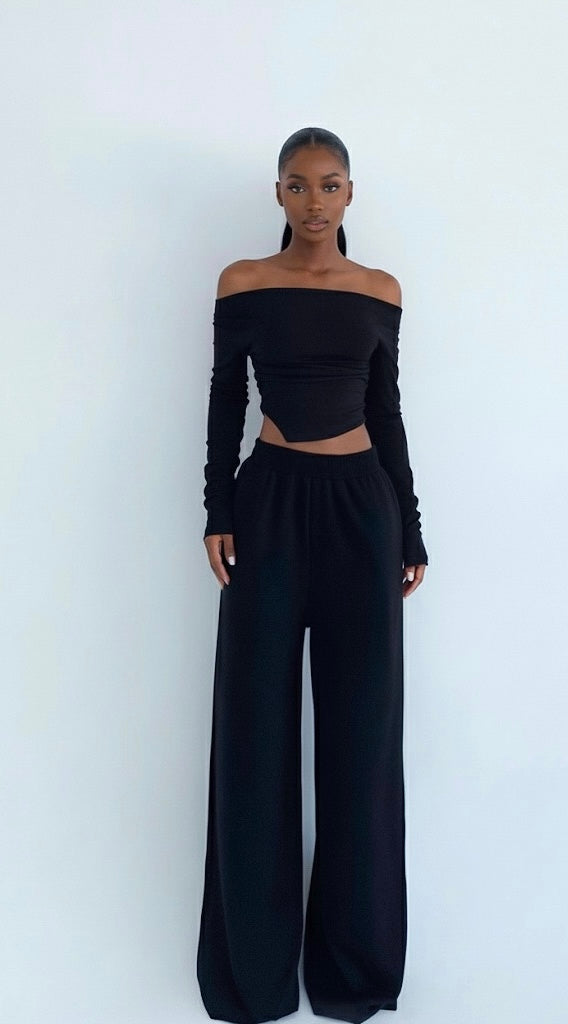 Kaylee Wide-leg Pants Set