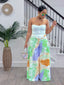 CONTRAST PRINT  PALAZZO PANTS (only)