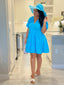 SEA BLUE DAY DRESS