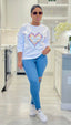 LOUNGE Embroidered SWEATSHIRT