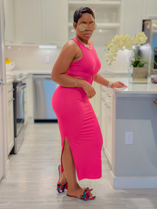 BABE DRESS FUCHSIA