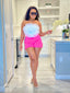 Sassy Pin Shorts Hot Pink