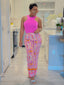 PINKISH WIDE LEG PANT SET