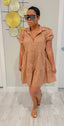 CAMEL BABYDOLL DRESS